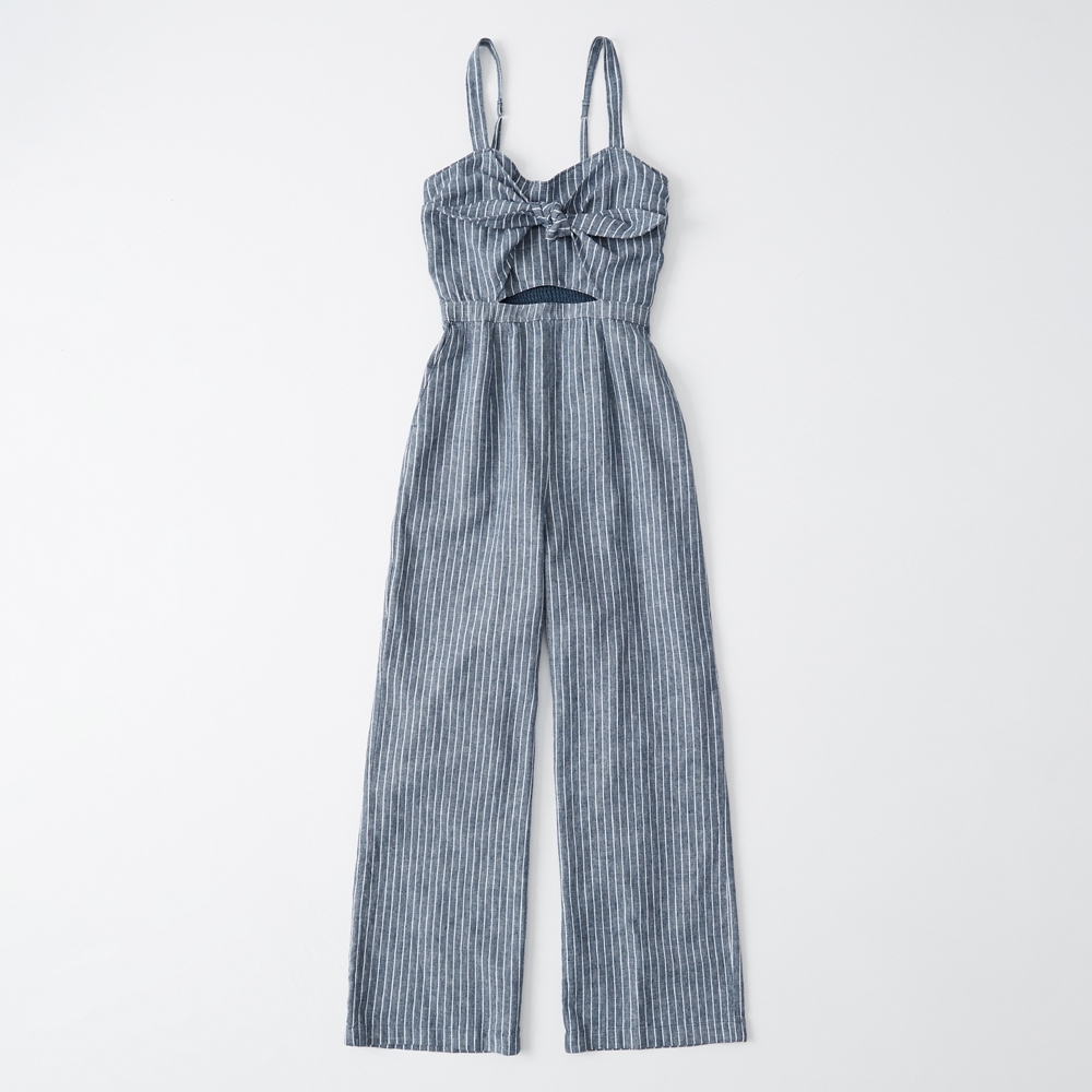 abercrombie tie front jumpsuit