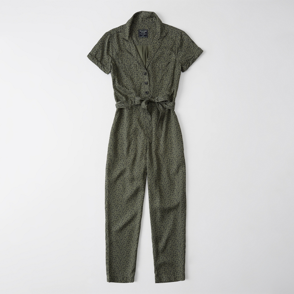 women's short sleeve boiler suit