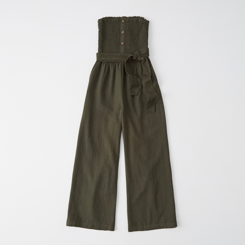 abercrombie smocked jumpsuit