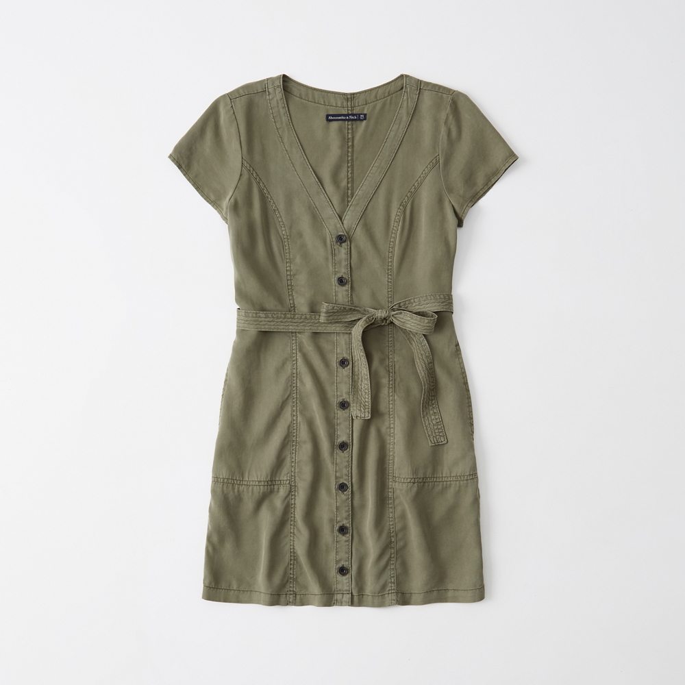 abercrombie button up dress