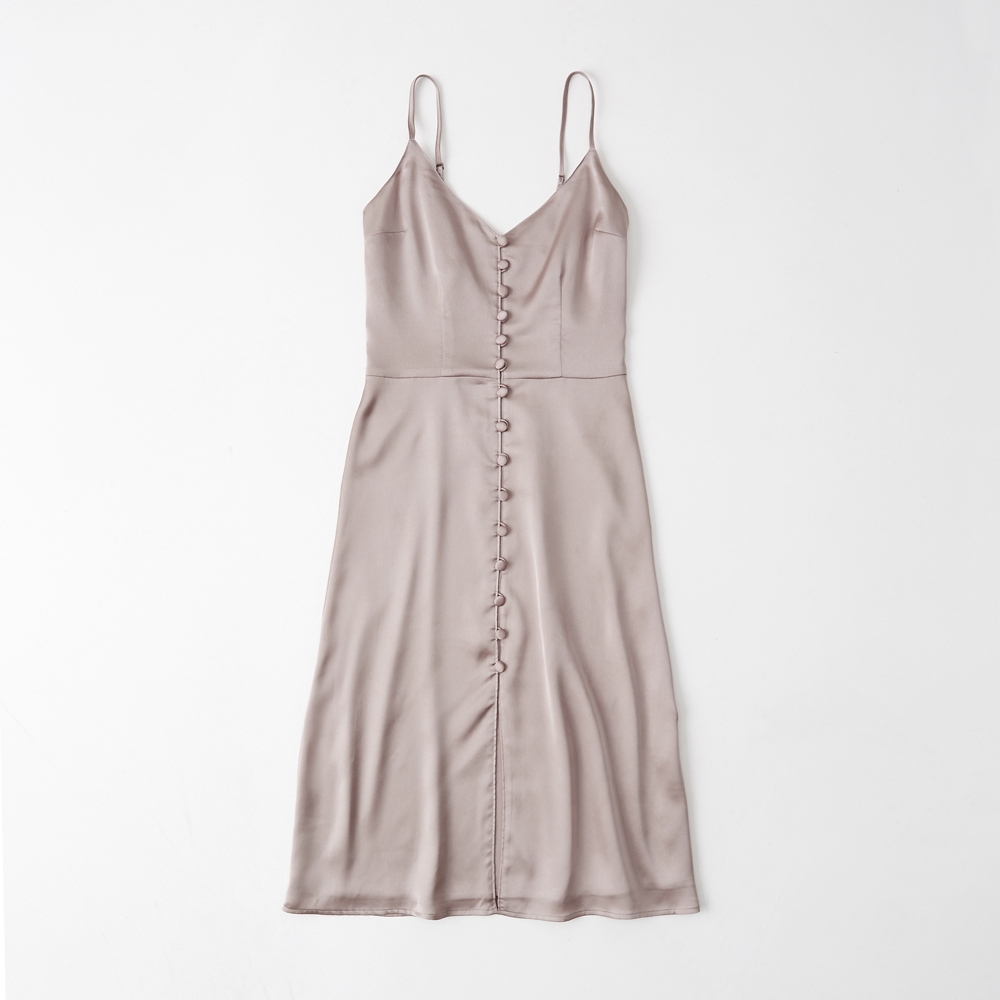 abercrombie satin dress