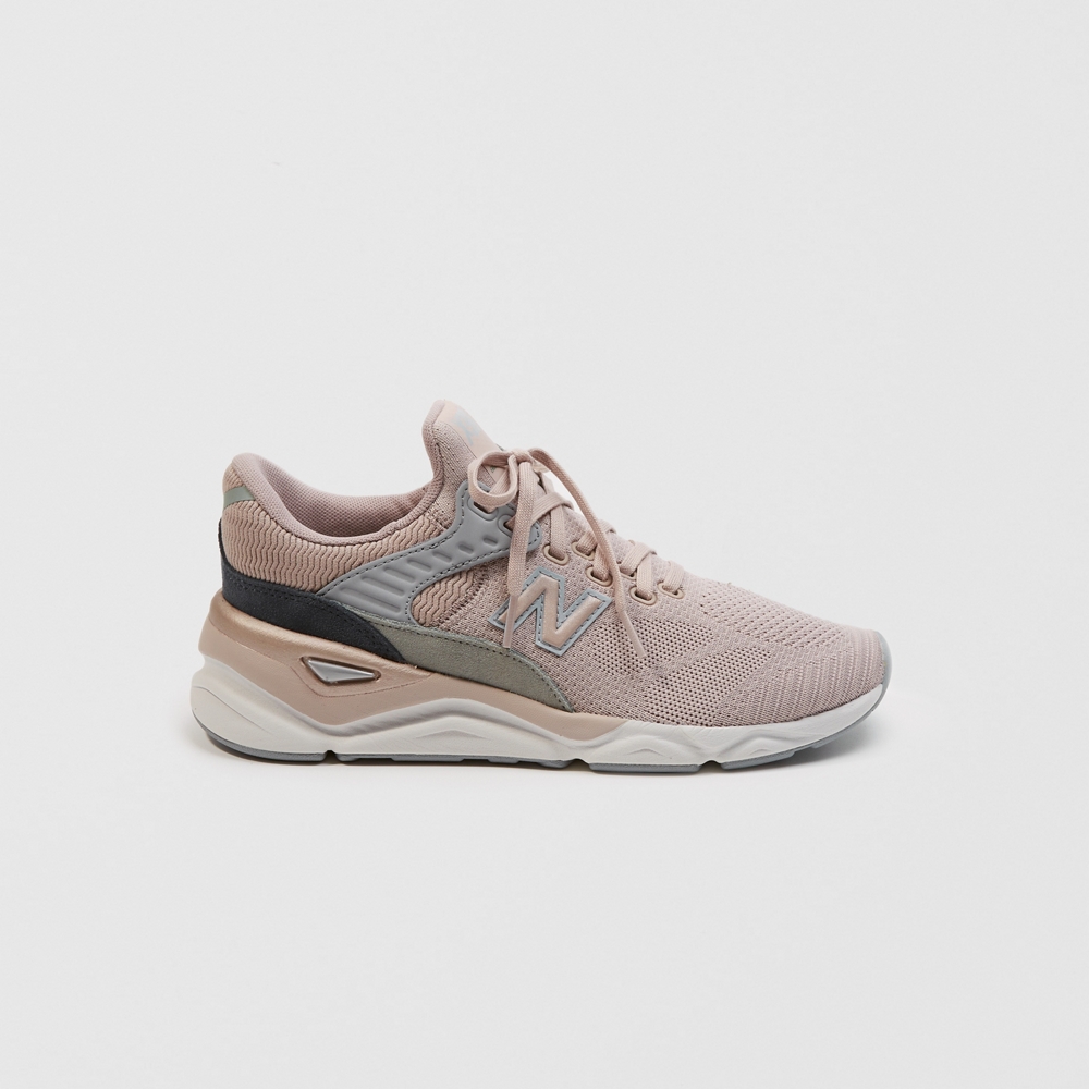 new balance lifestyle x90 au lait & arctic sky knit shoes