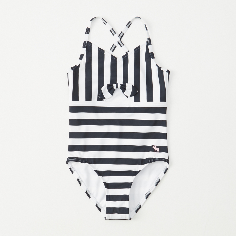 tie-front one-piece swimsuit