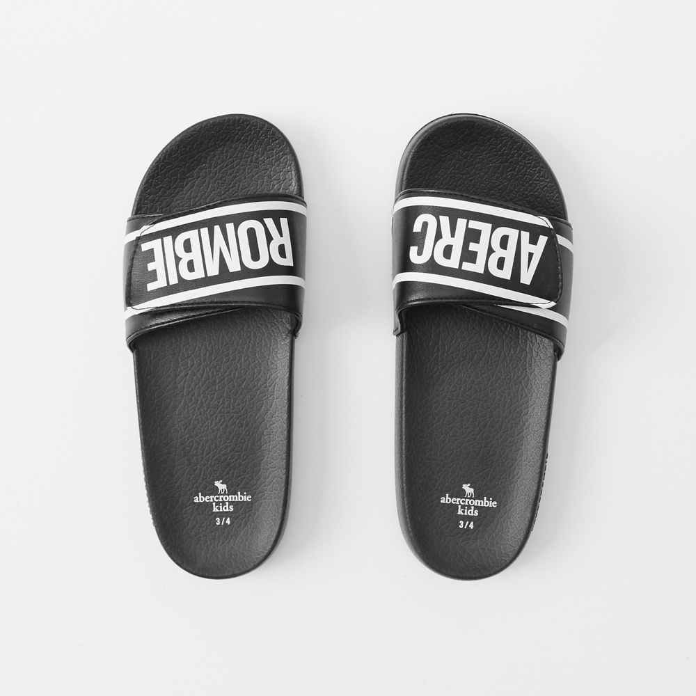 logo slide sandals