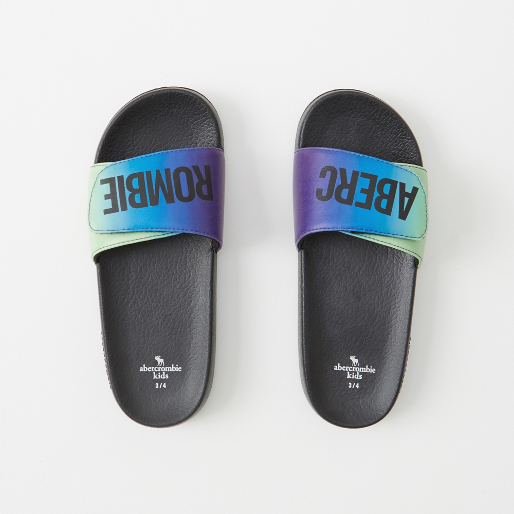 logo slide sandals