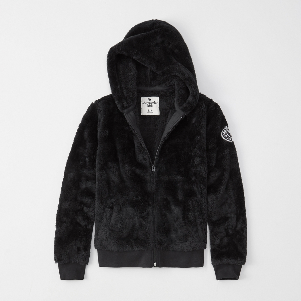 sherpa full-zip hoodie