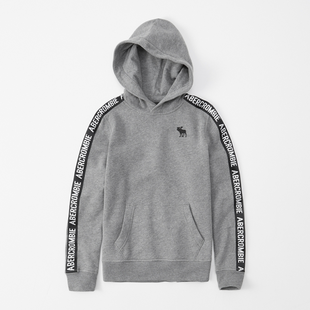 logo tape hoodie