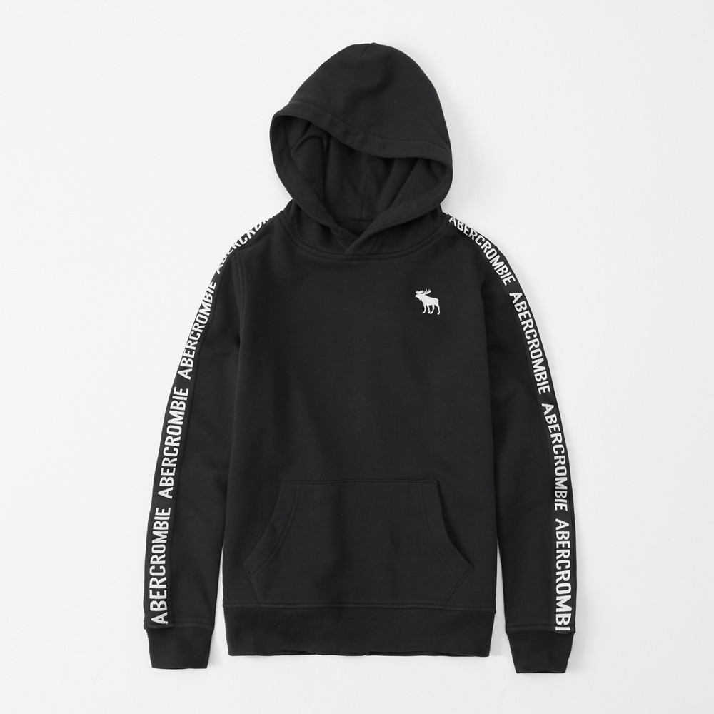logo tape hoodie