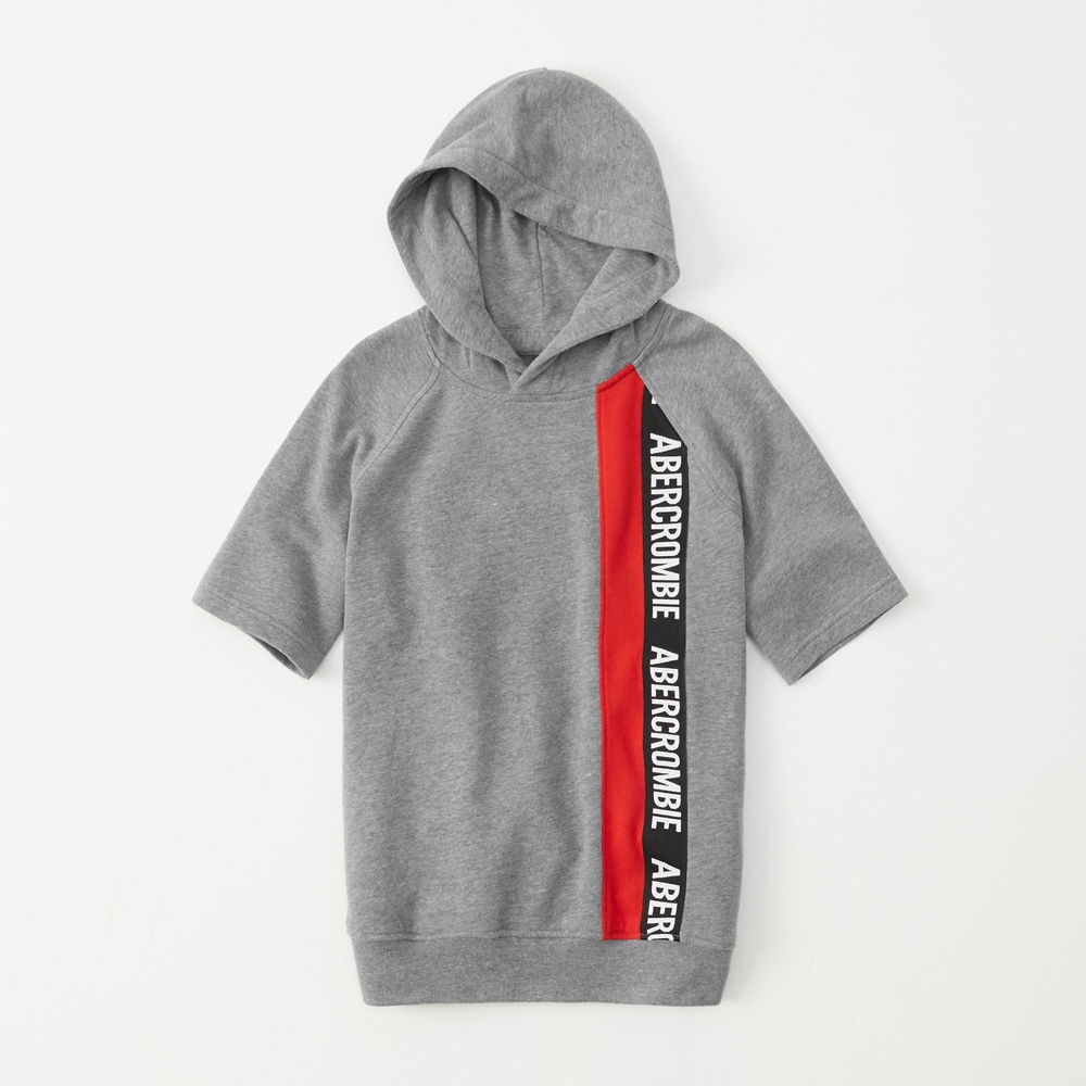 hollister logo tape hoodie