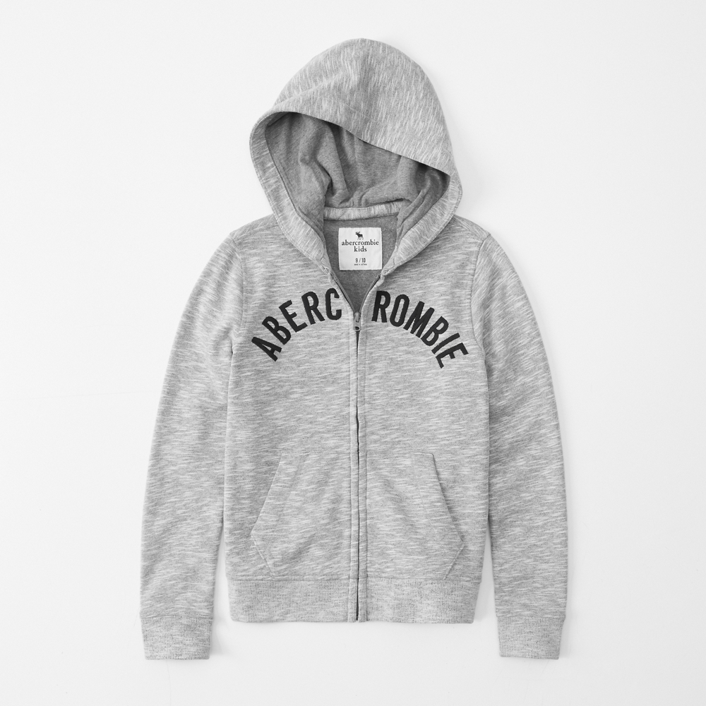 logo full-zip hoodie