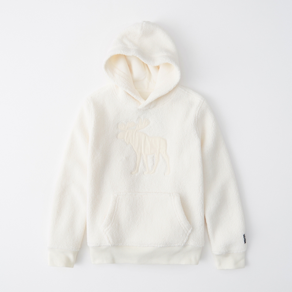 sherpa fleece icon hoodie
