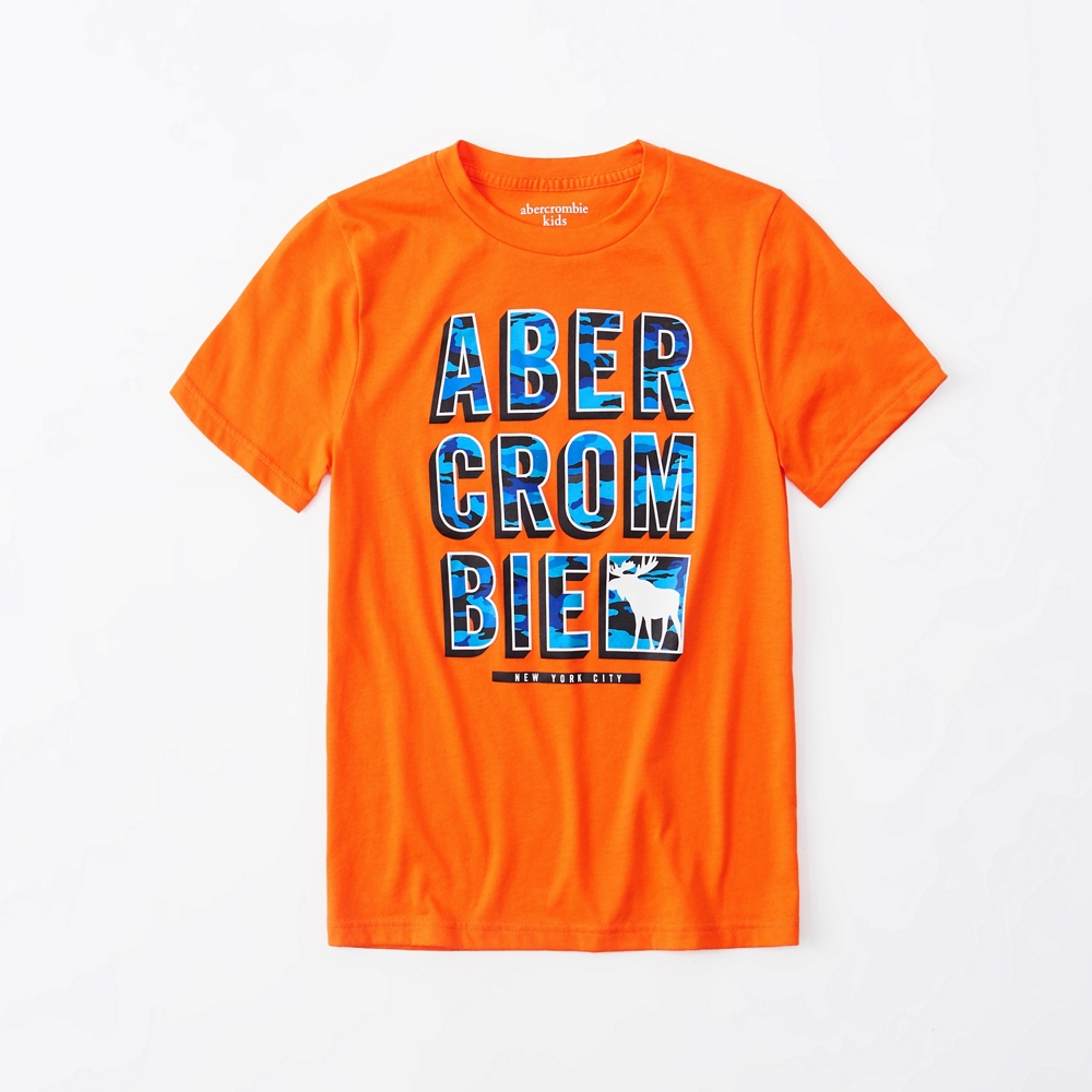 short-sleeve print logo tee