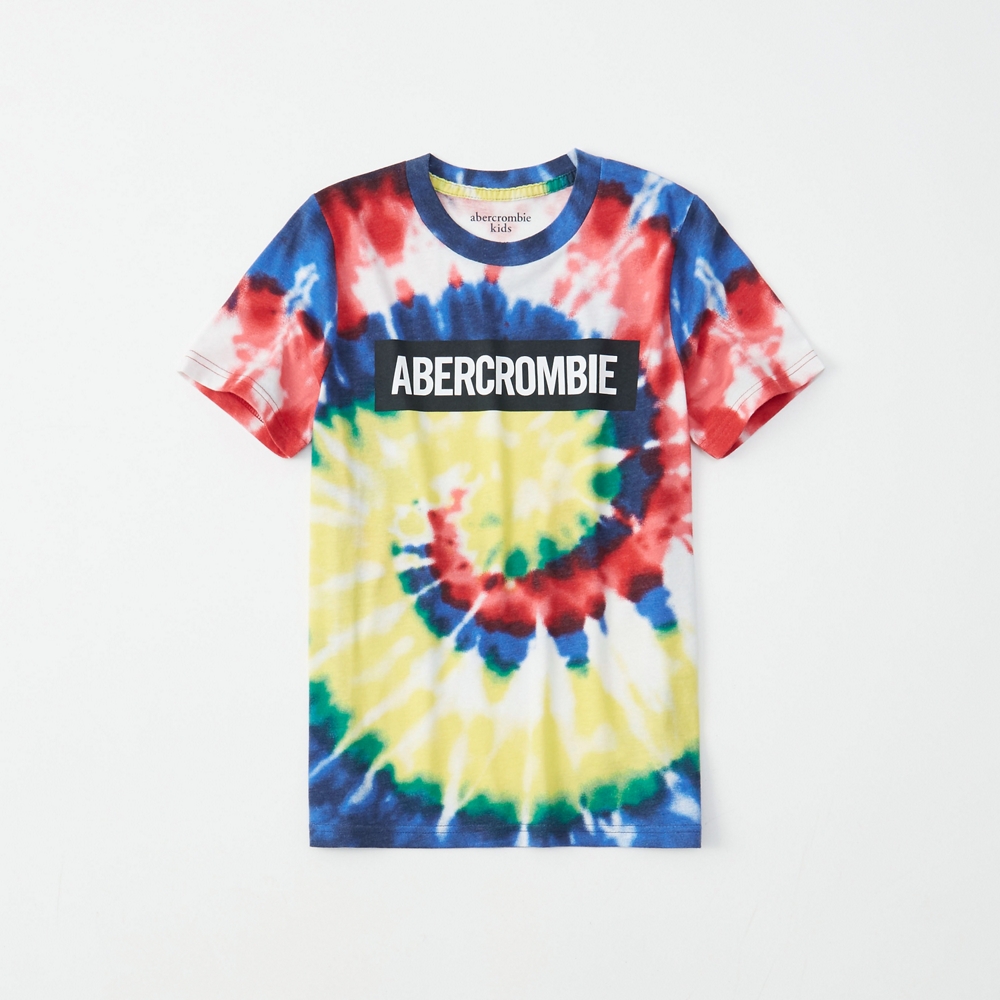 tie-dye logo tee