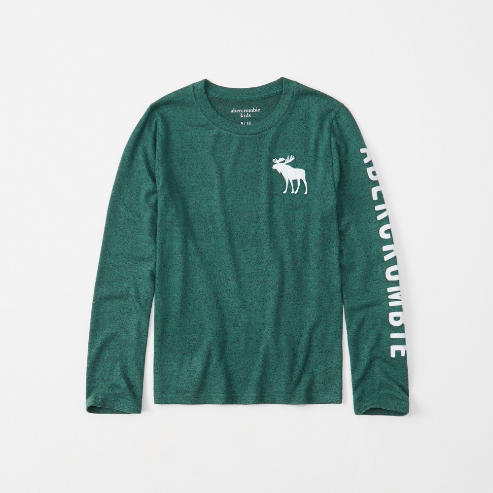 cozy long-sleeve logo tee