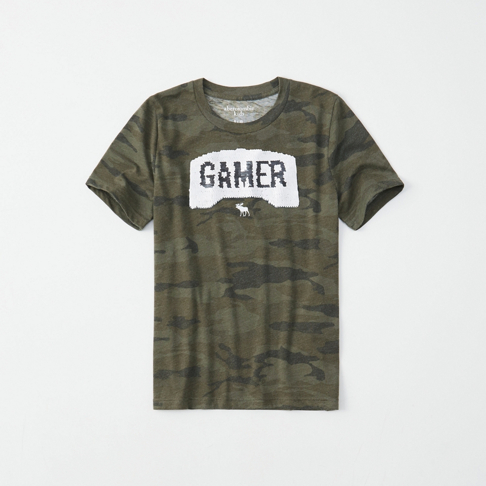 flip sequin graphic tee