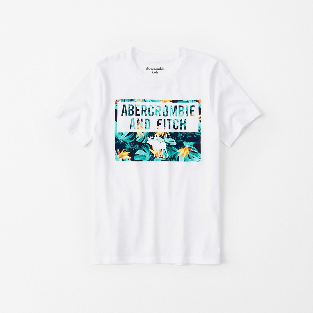 print logo graphic tee