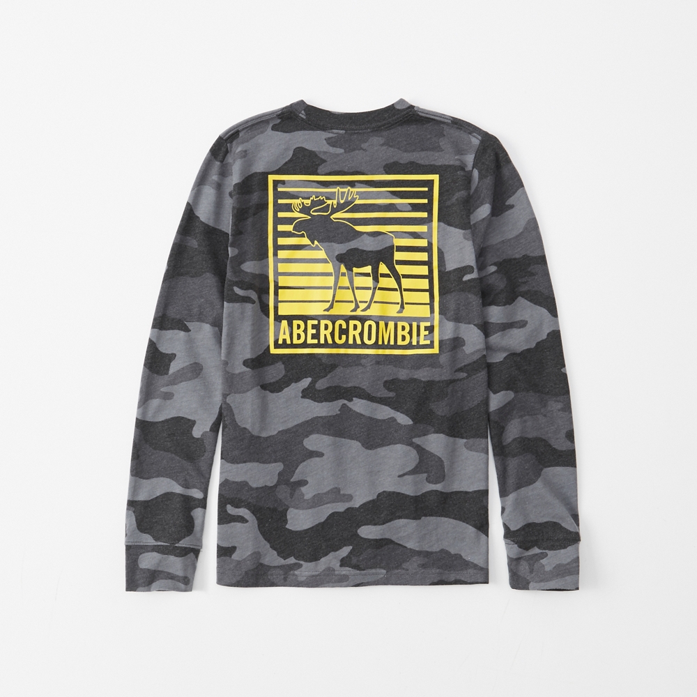 long-sleeve graphic logo tee