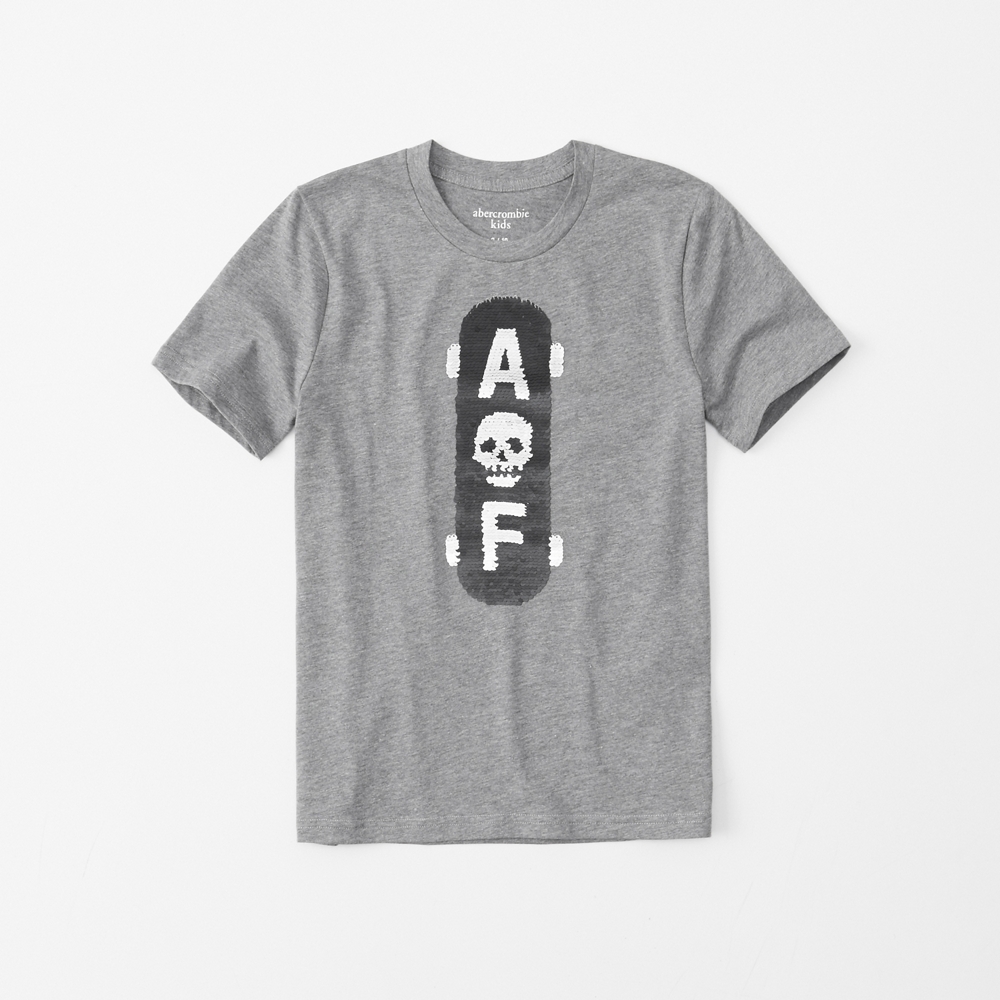 flip sequin graphic tee