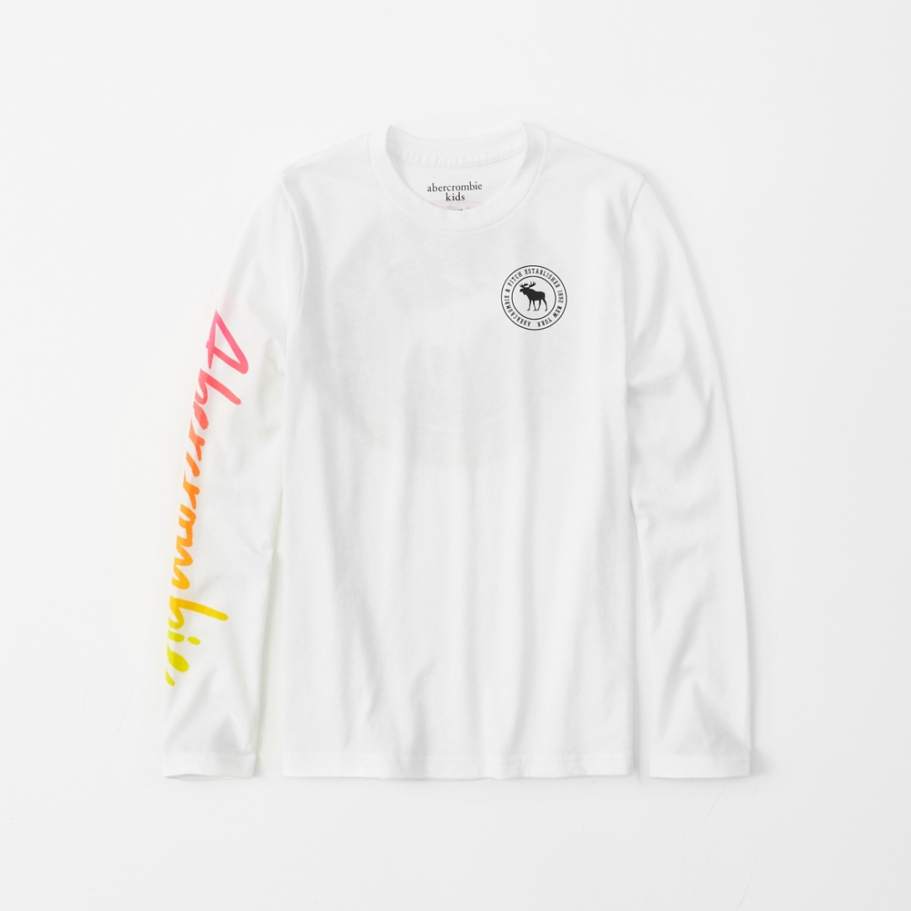 long-sleeve logo tee