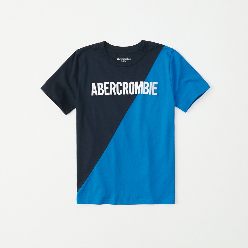 colorblock logo tee