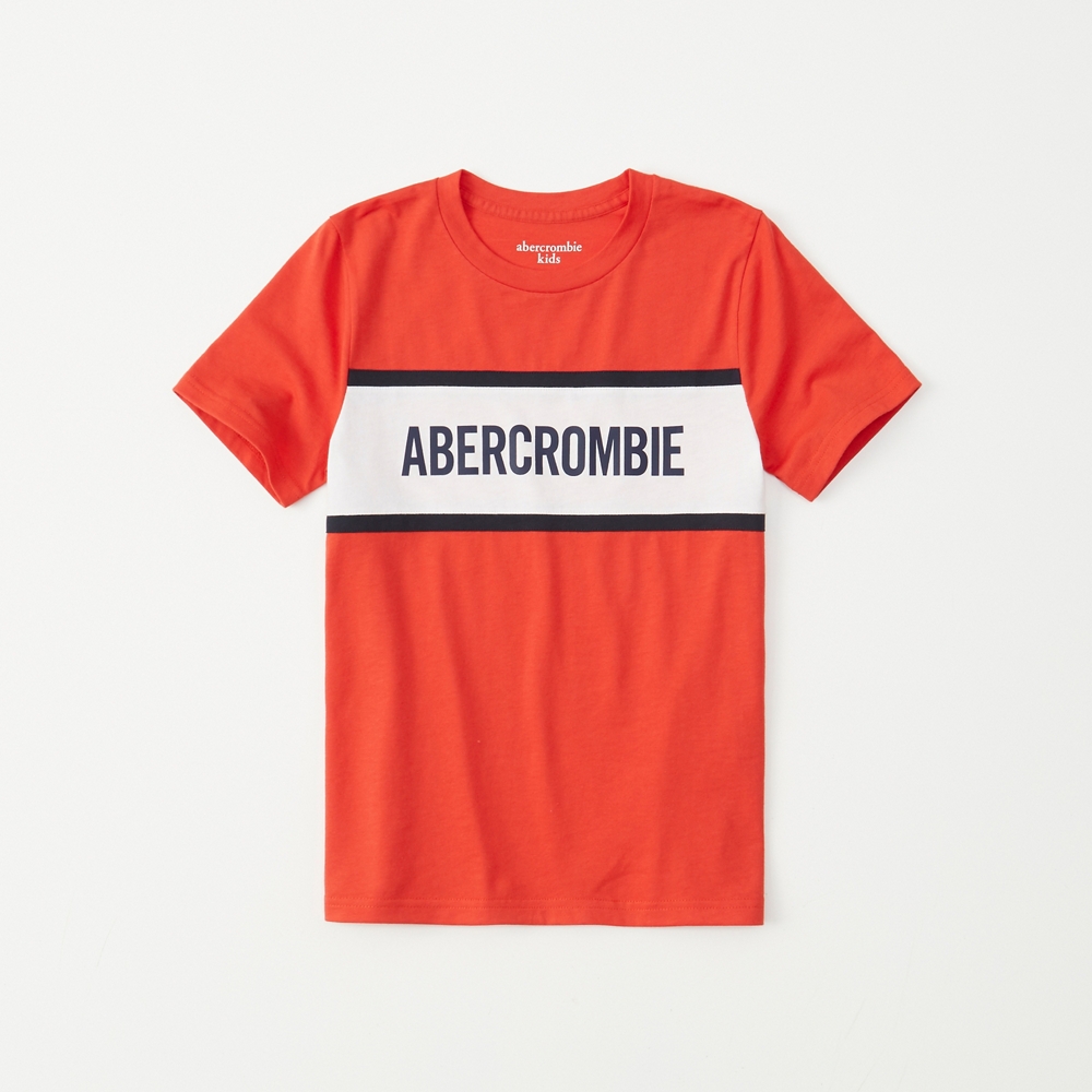 colorblock logo tee