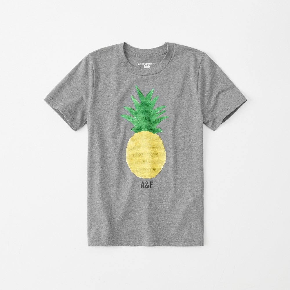 short-sleeve flip sequin tee