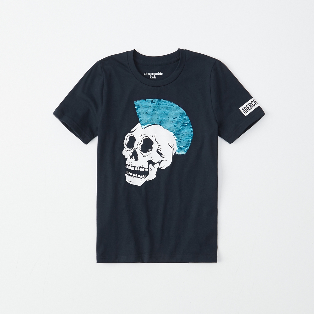 flip-sequin crew tee