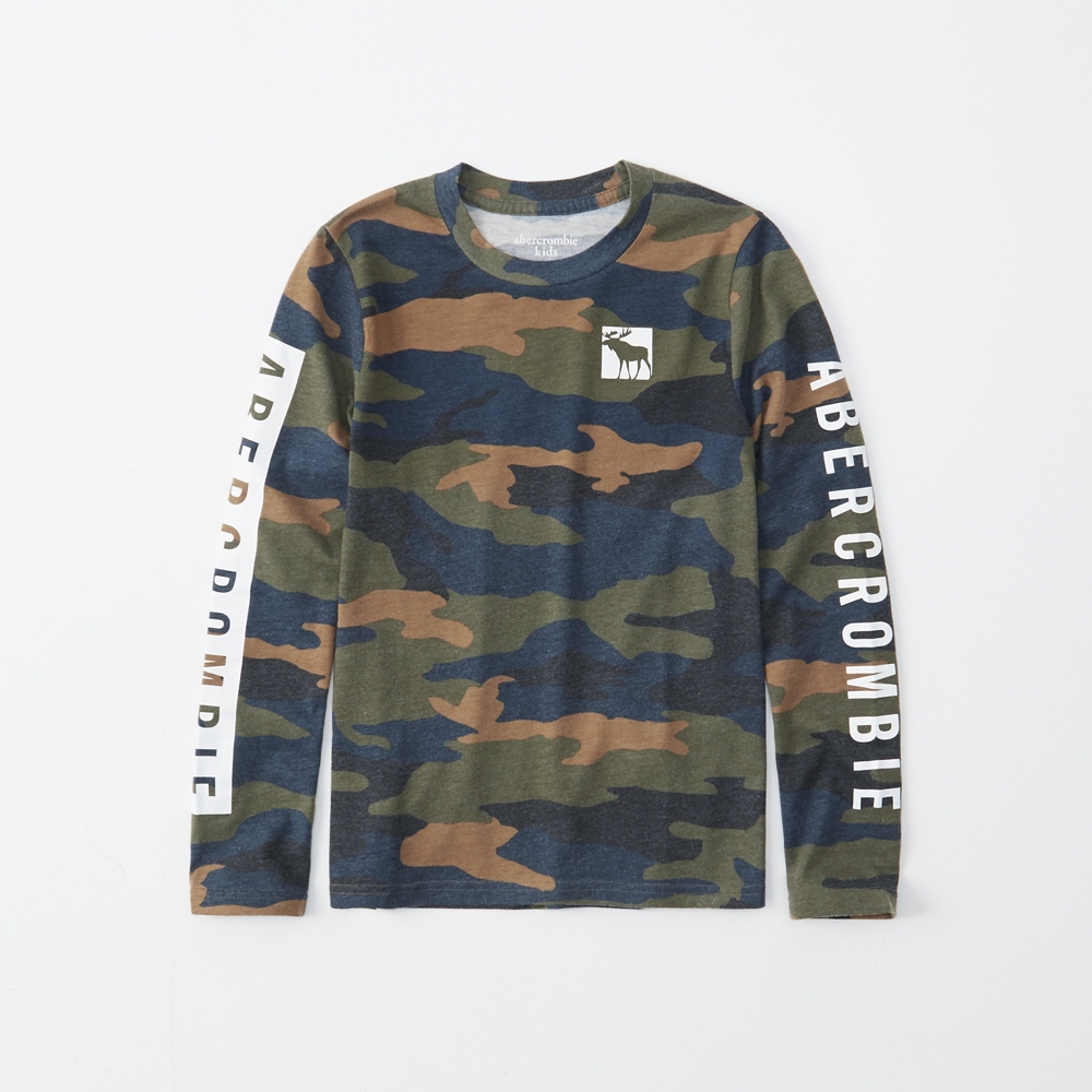 long-sleeve logo tee