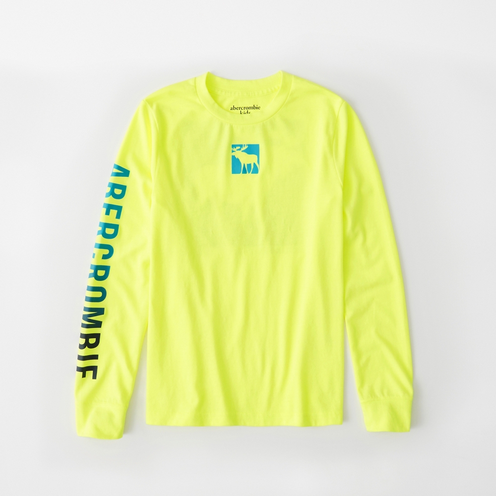 long-sleeve logo tee