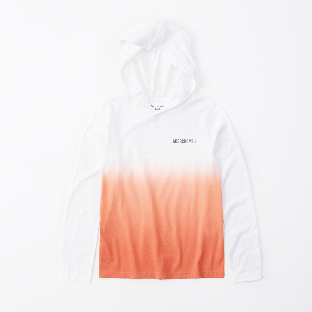 hooded logo tee
