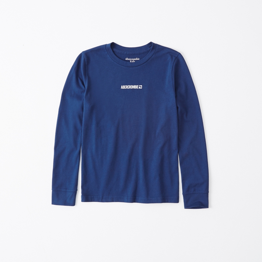 long-sleeve logo tee