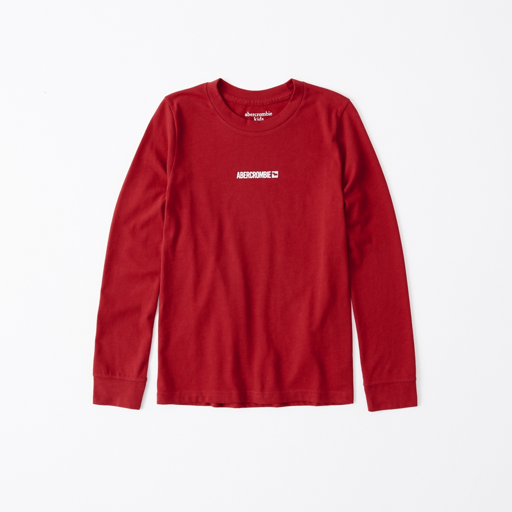 long-sleeve logo tee