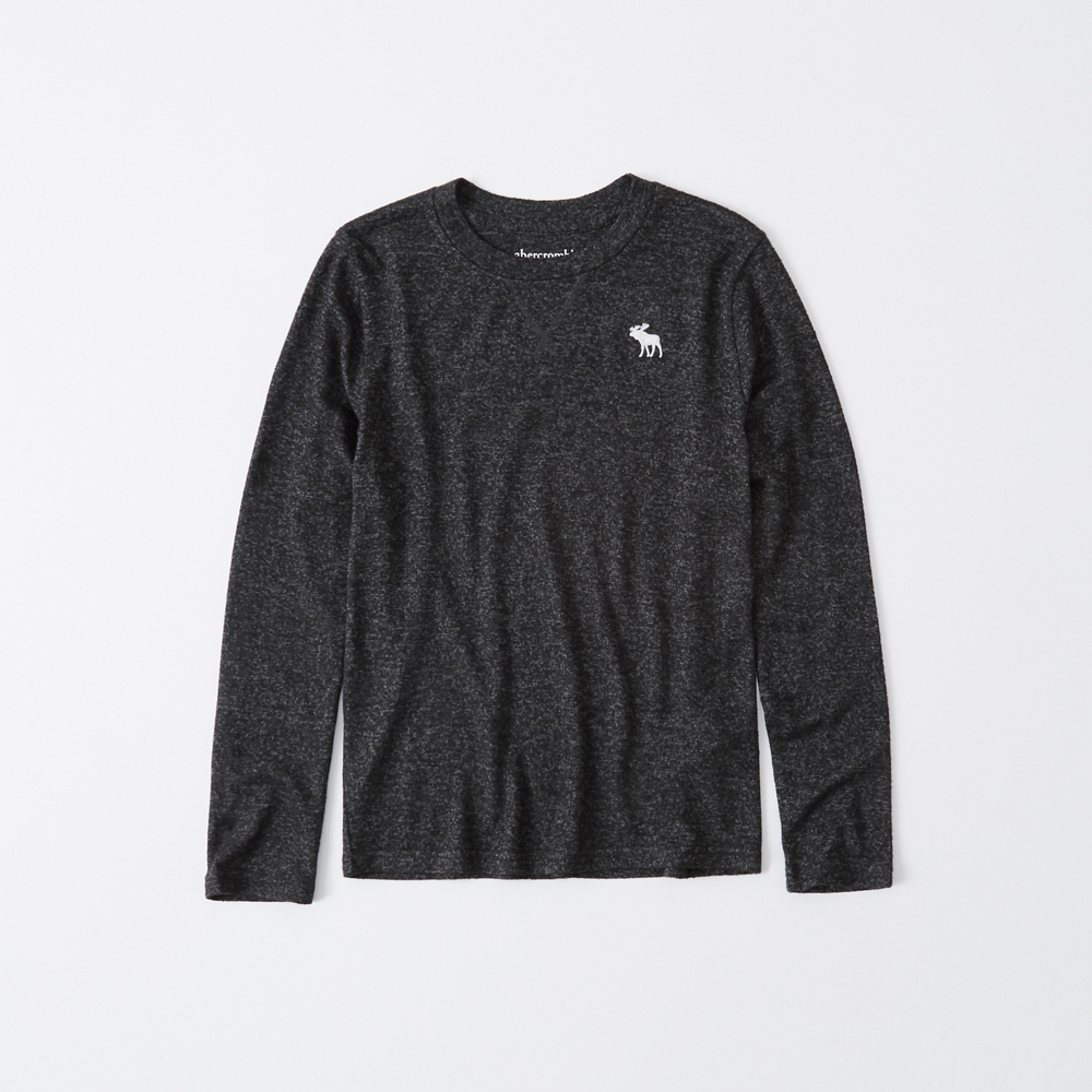 long-sleeve fuzzy cozy icon tee