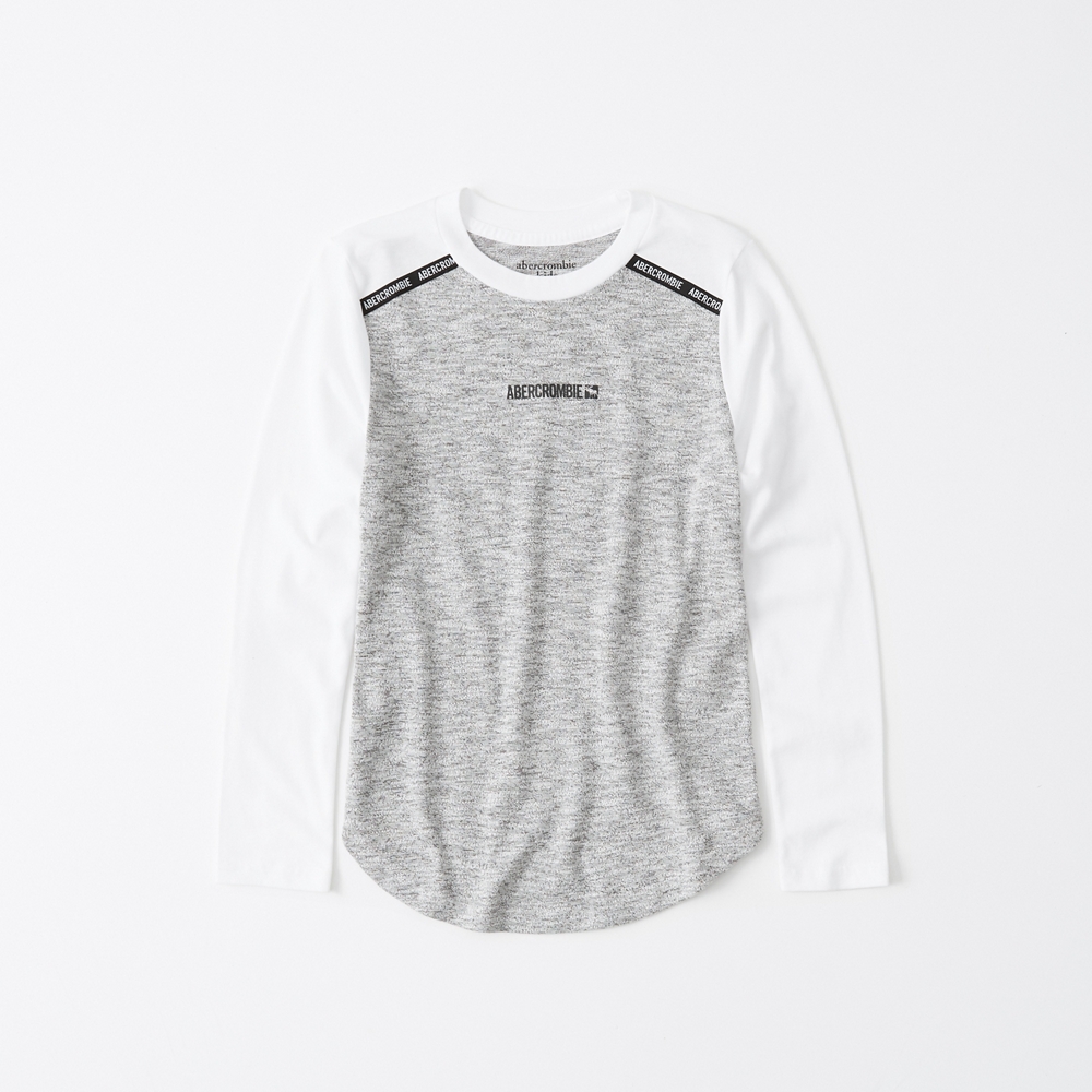 cozy long-sleeve logo tee