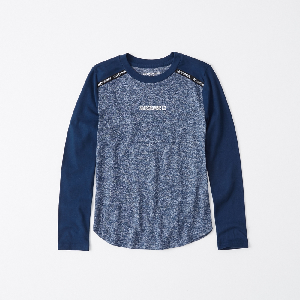 cozy long-sleeve logo tee