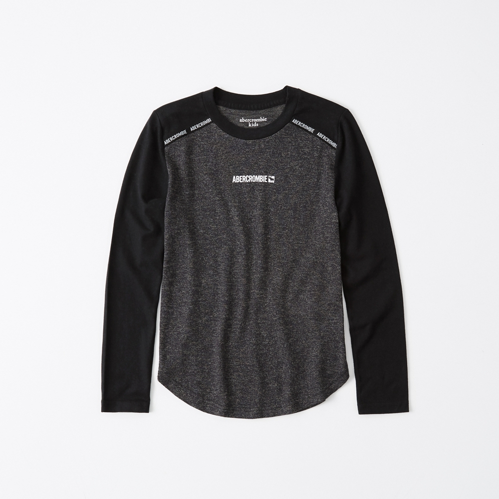 cozy long-sleeve logo tee