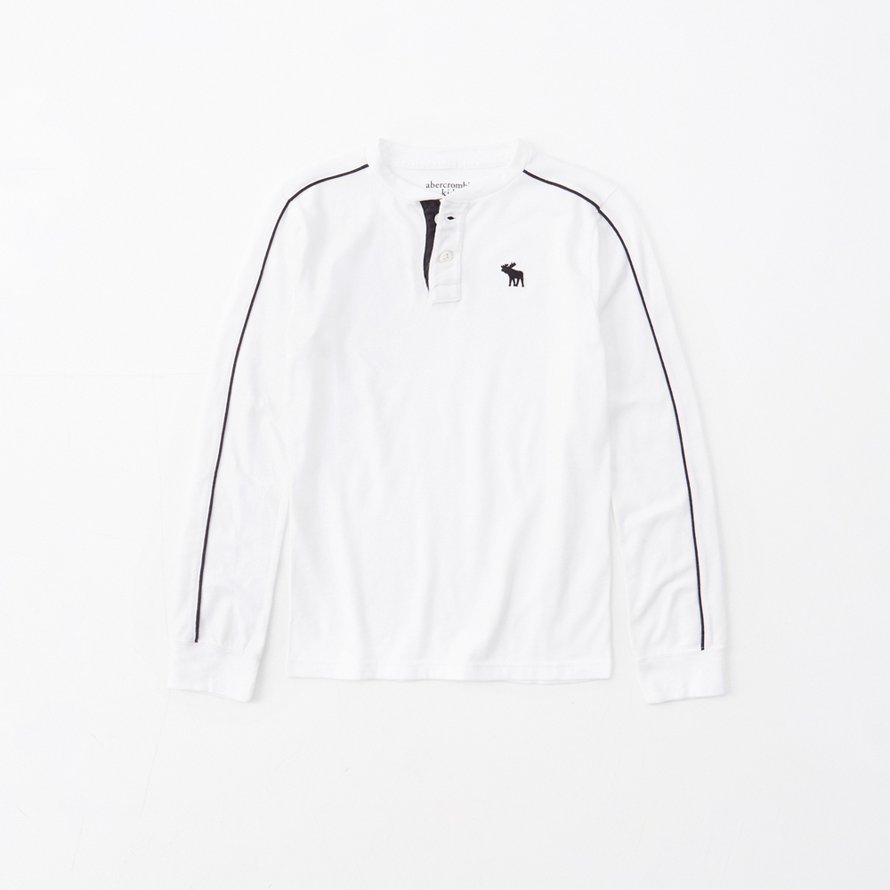 long-sleeve henley tee