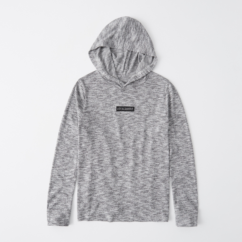 cozy long-sleeve hooded tee