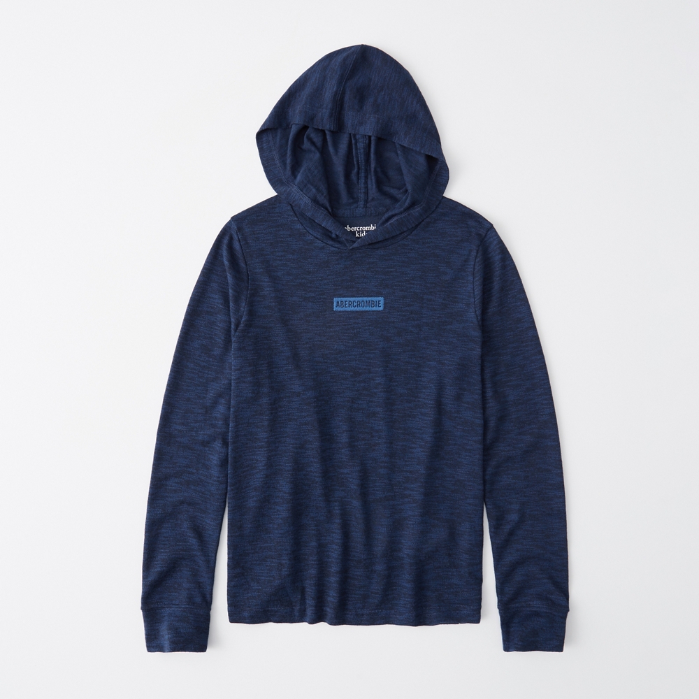 cozy long-sleeve hooded tee
