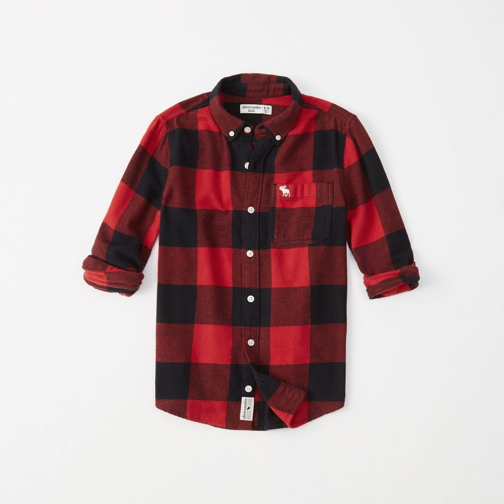 long-sleeve flannel shirt