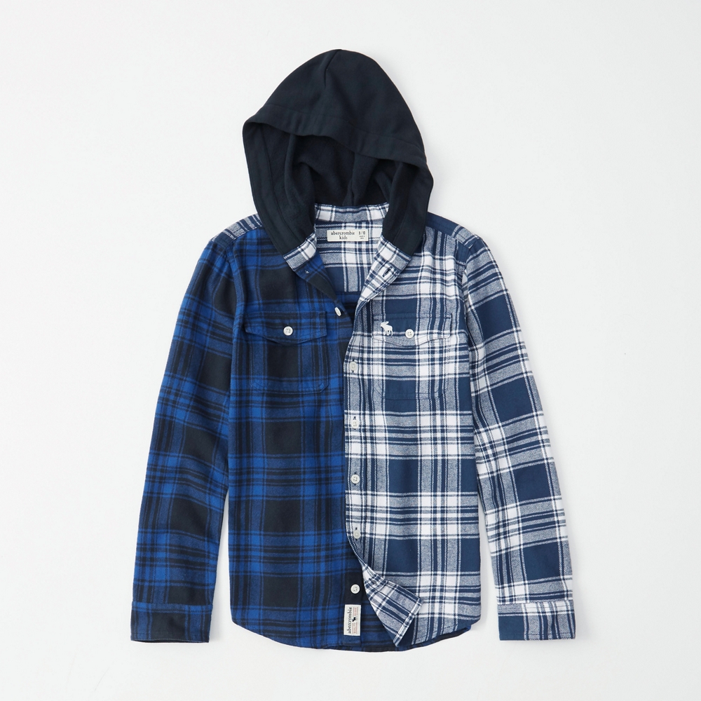 hooded flannel shirt