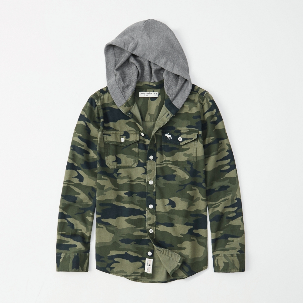 hooded flannel shirt