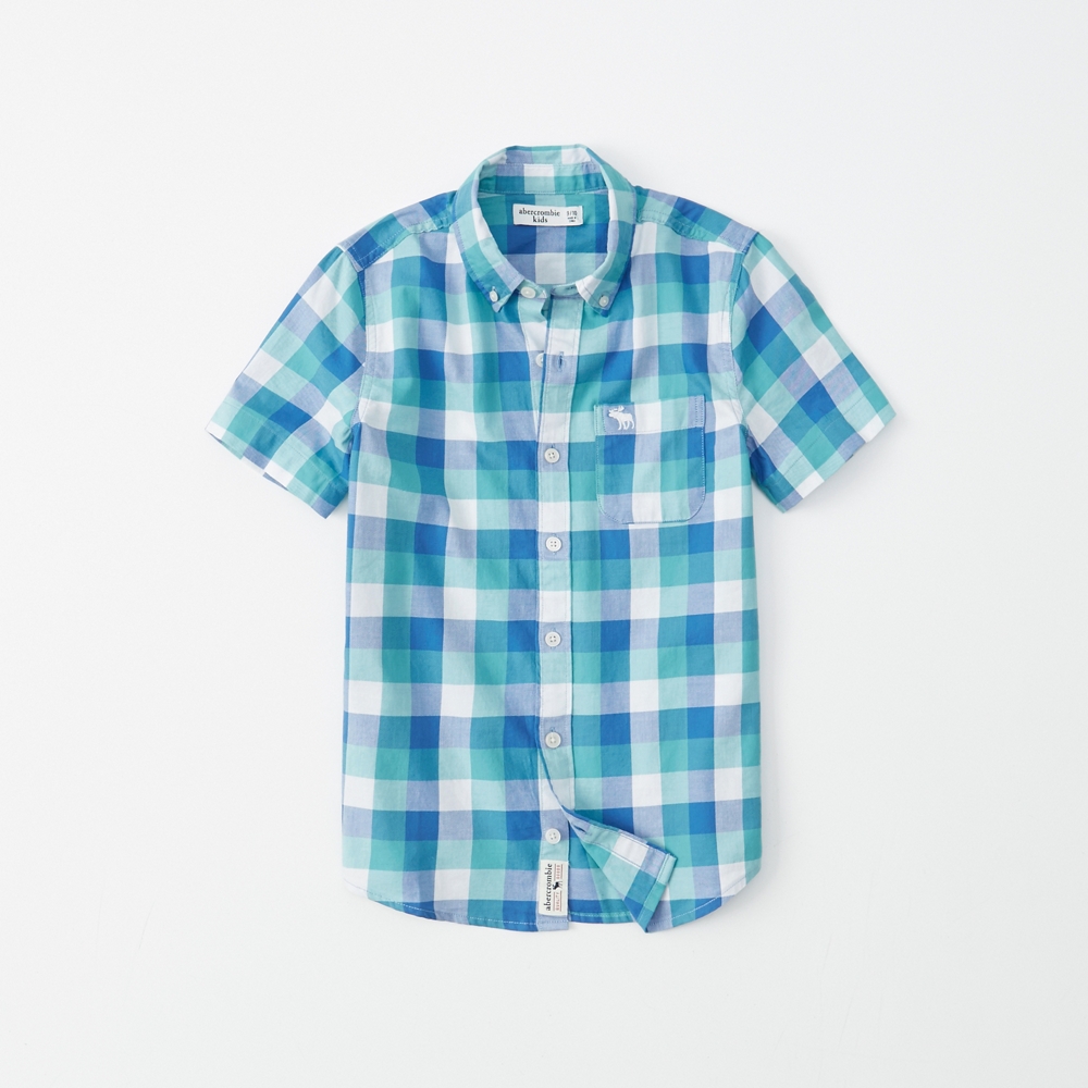 short-sleeve preppy shirt