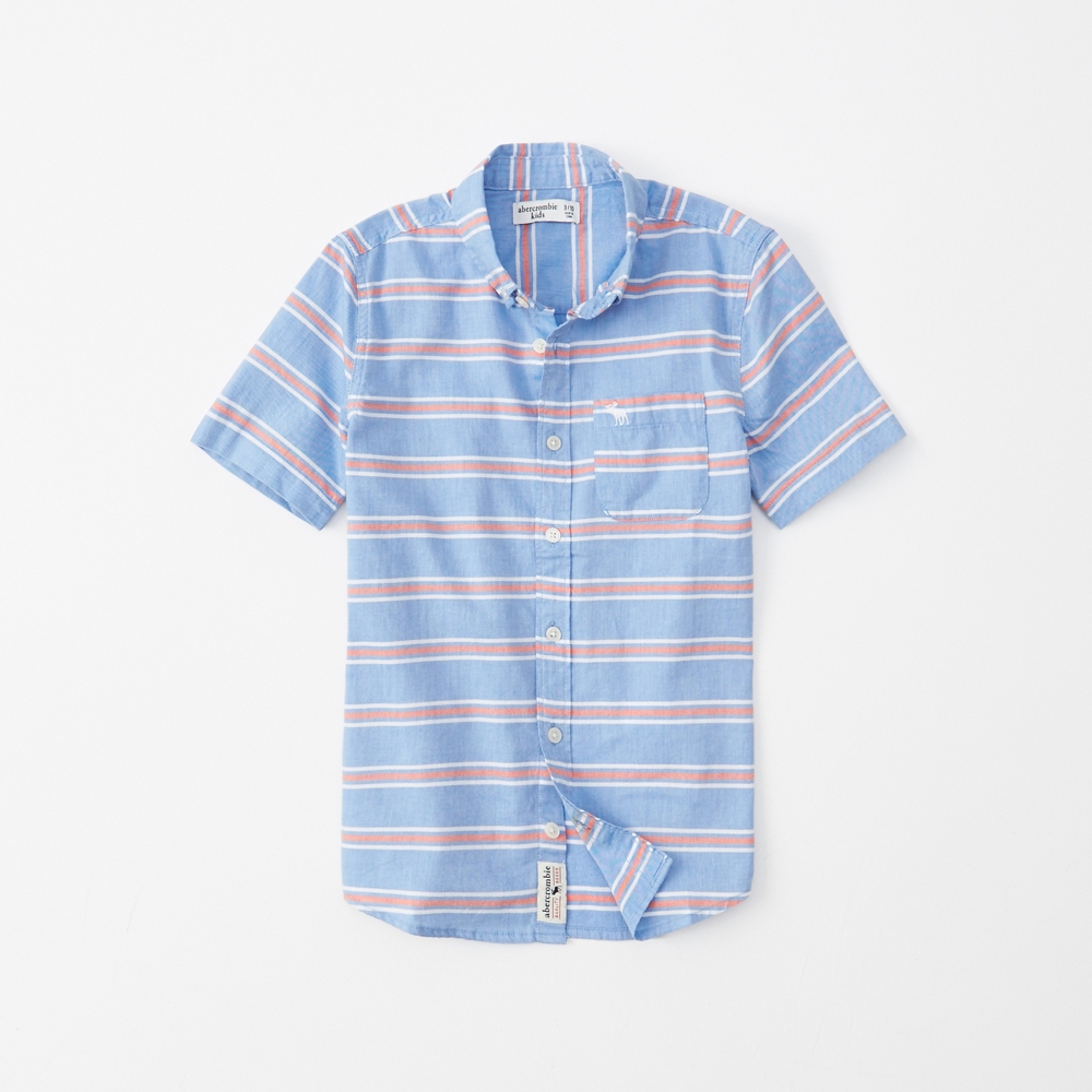 short-sleeve preppy shirt