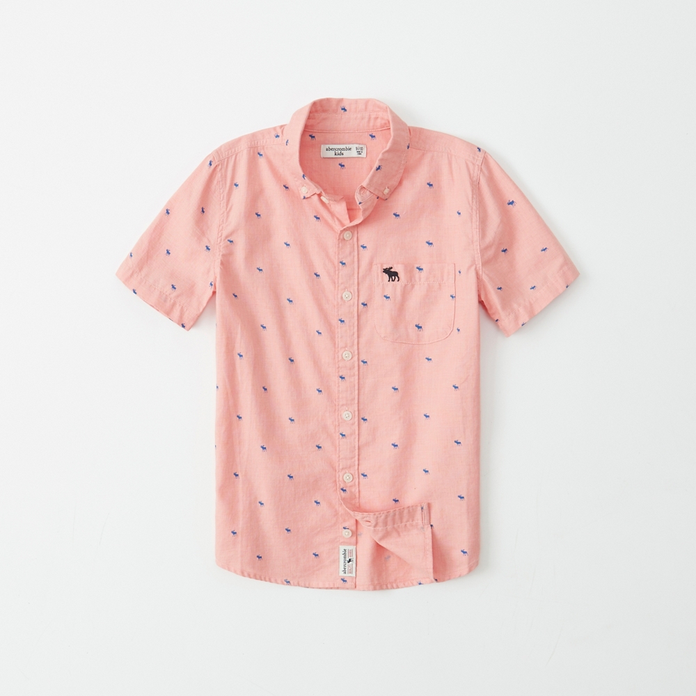 short-sleeve preppy shirt