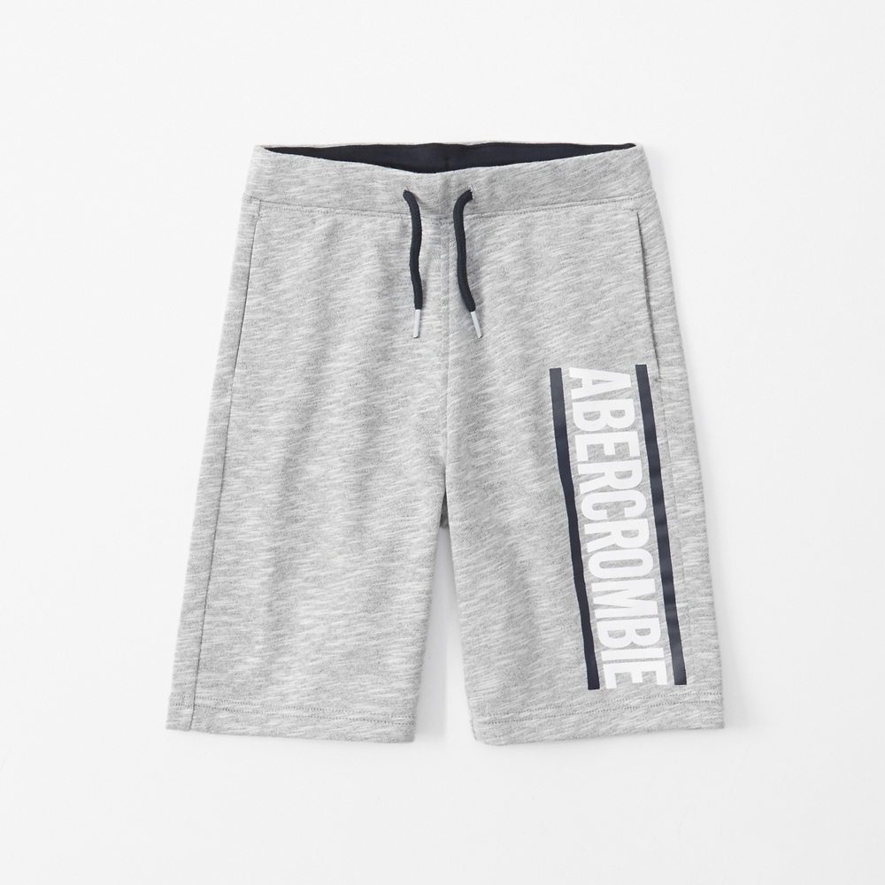 fleece logo shorts