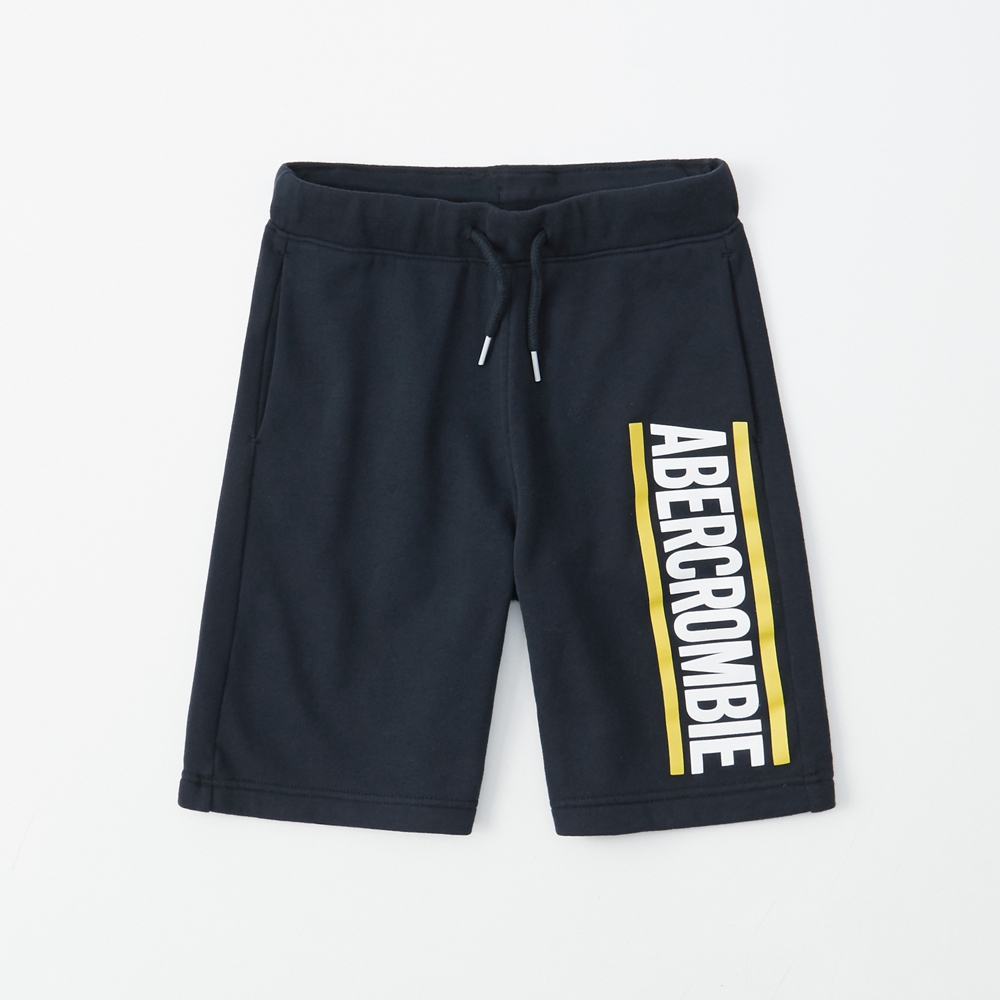 fleece logo shorts