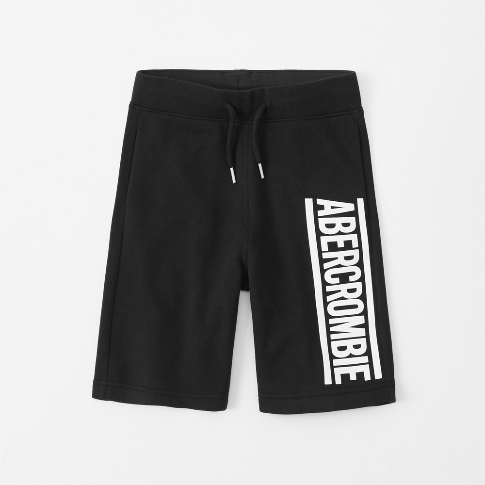 fleece logo shorts