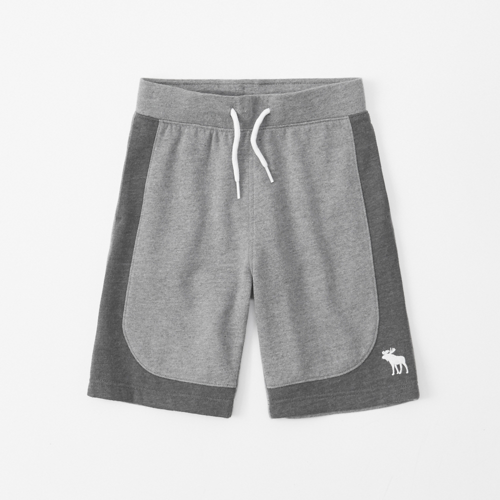colorblock fleece icon shorts