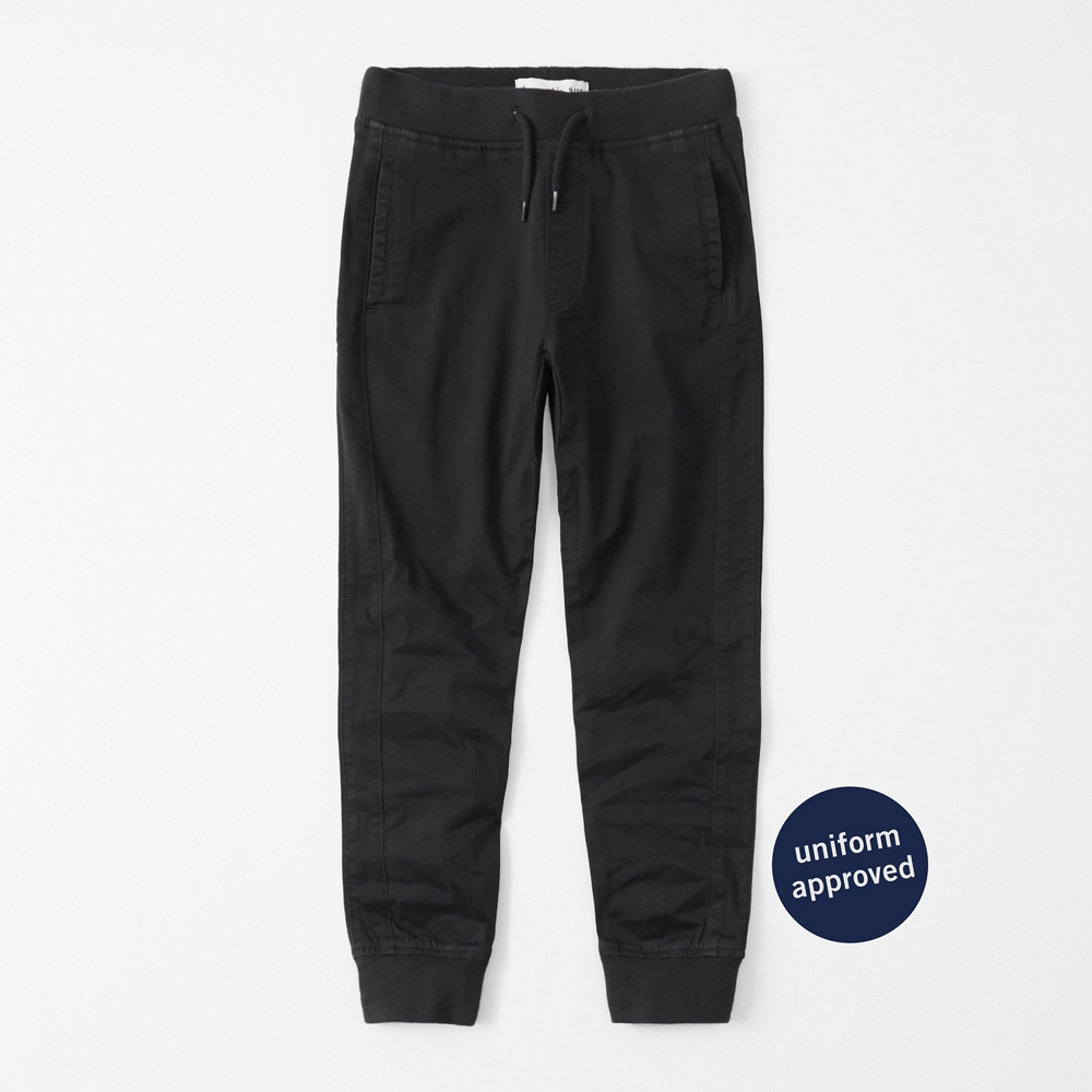 twill jogger pants